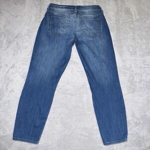7 For All Mankind Women's Gwenevere Light‎ Wash Cropped Blue Denim Jeans Size 27